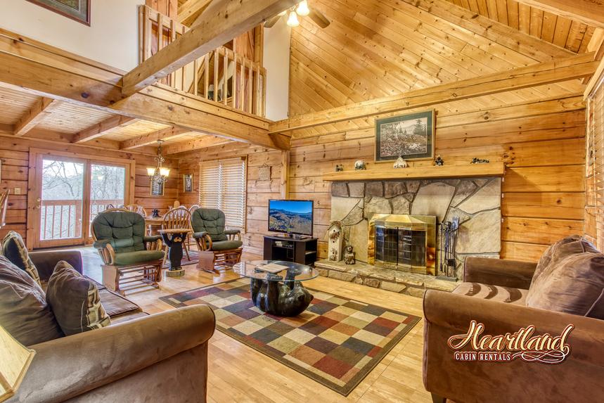 Living Room with fireplace